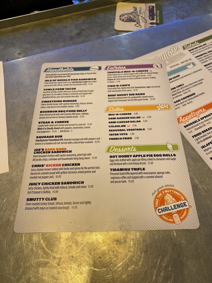 Menu Restaurant At Smuttynose-7